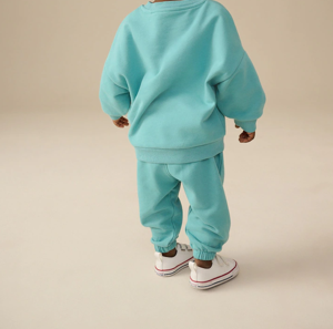 Green/Yellow Dino Jersey Sweatshirt and Joggers Set