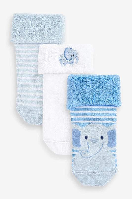 Blue white Thermal socks pack of 3.