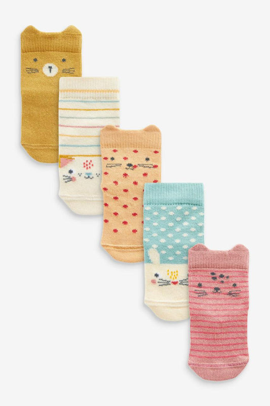 Multi color socks pack of 5.