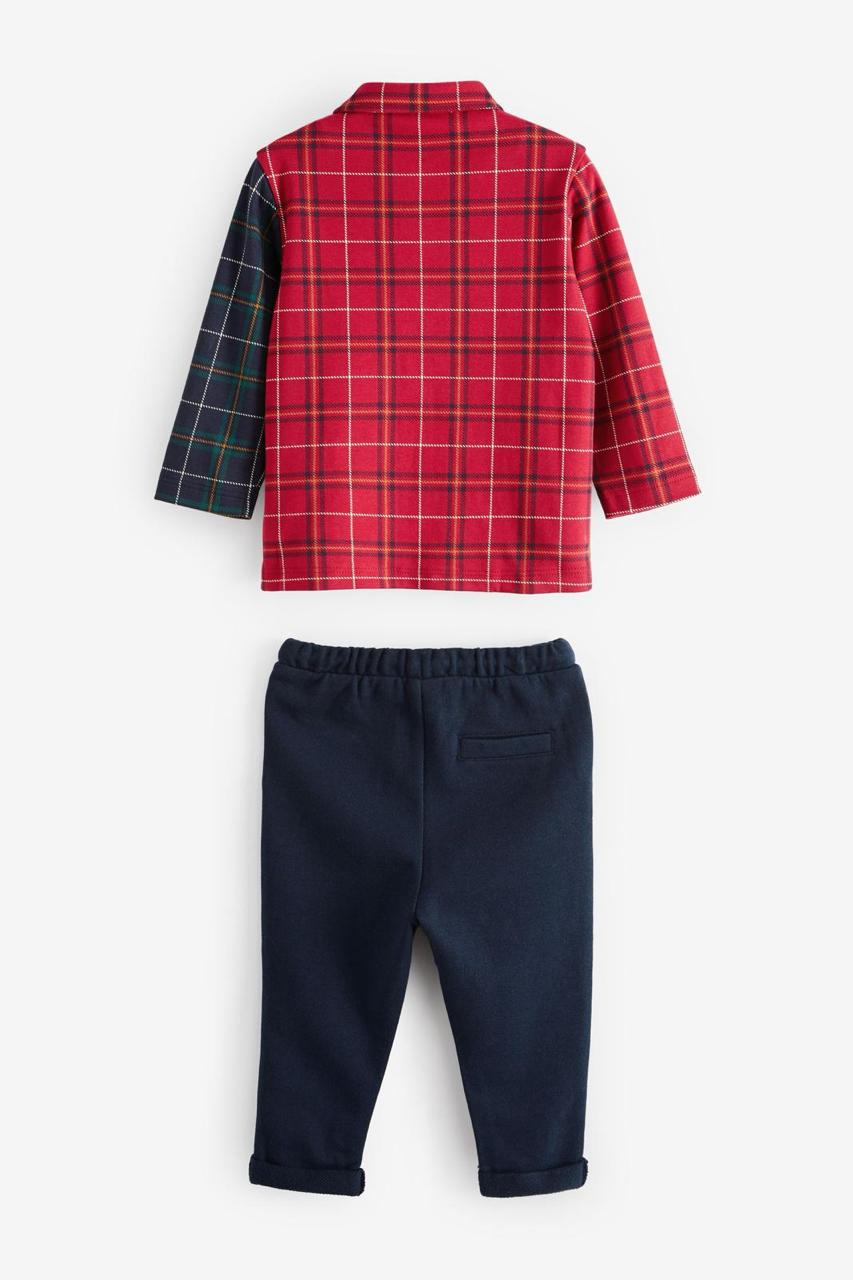 Red Check Shirt and Joggers set.