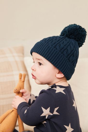 Blue Knitted Hat