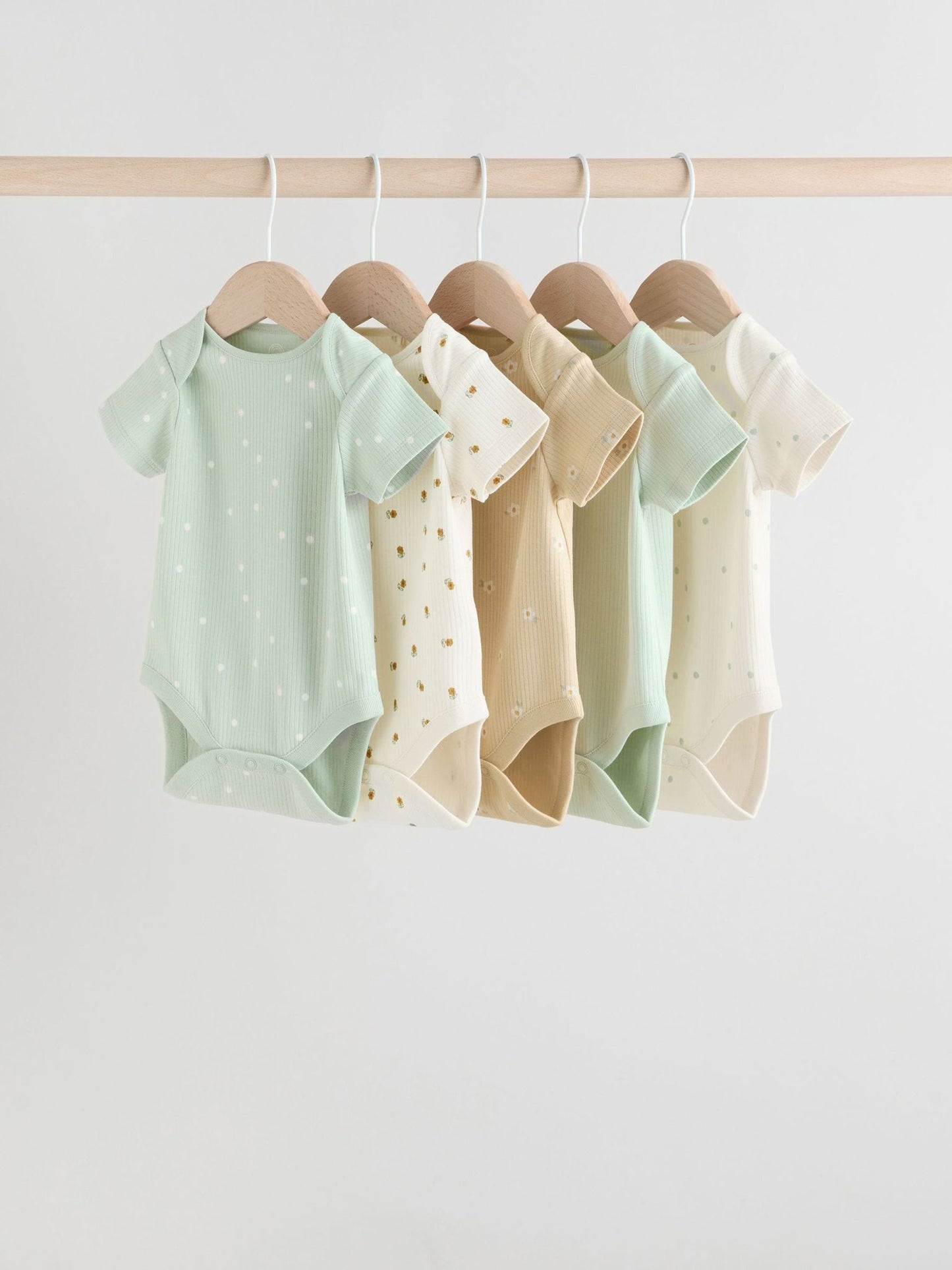 Dot short sleeves bodysuit 5 Pack