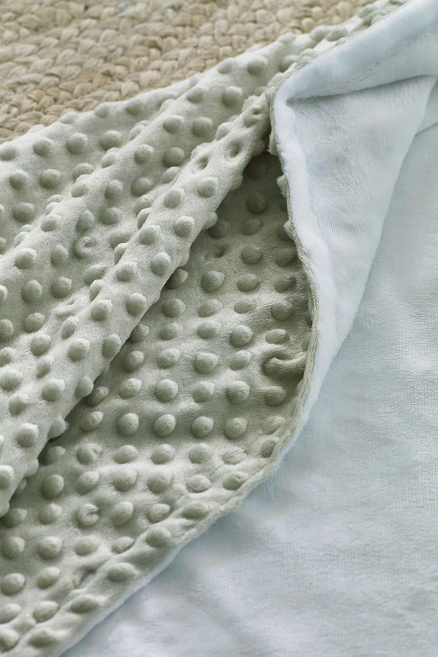 Sage Bobble Fleece Blanket.