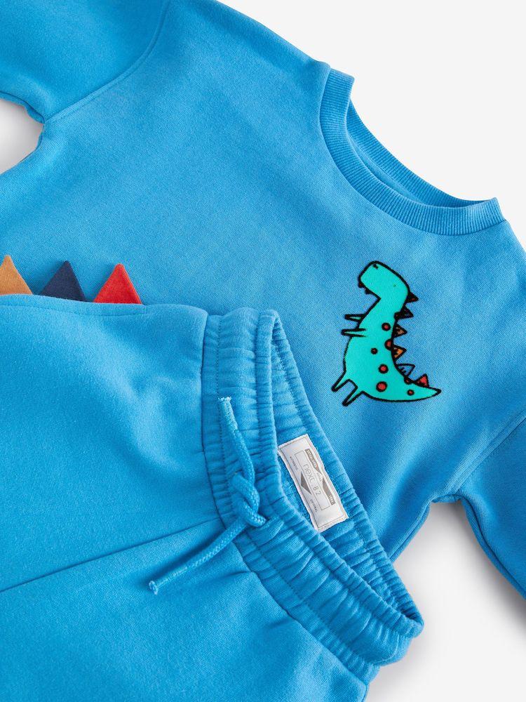 Blue Sweat Shirt & joggers Set-Fleece lined