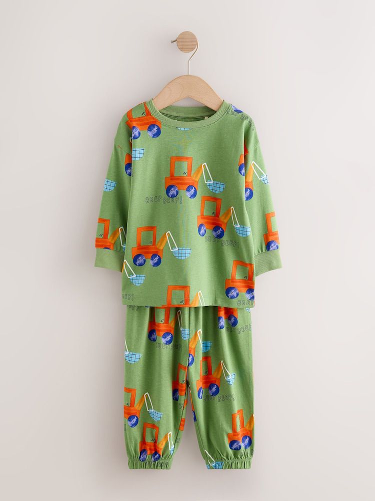 Green/Blue oversize Pyjamas 3 Pack